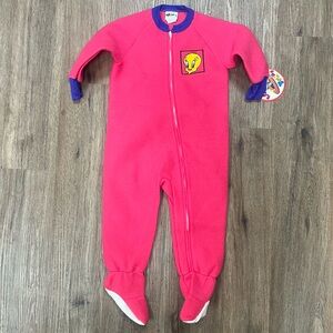 Deadstock Vintage 90s Looney Toons Onesie NWT